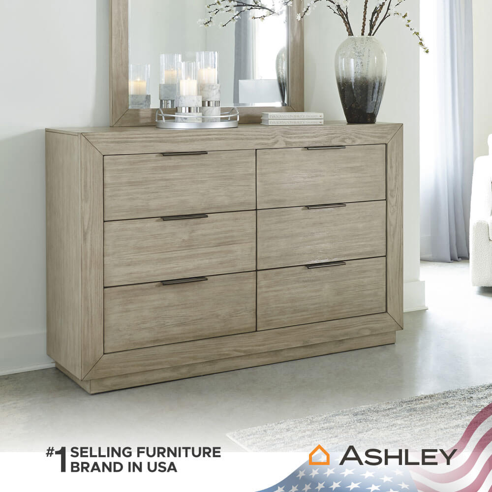 ตู้ลิ้นชัก 6 ลิ้นชัก ASHLEY FURNITURE HOMESTORE รุ่น HENNINGTON/160 สีไม้ธรรมชาติ