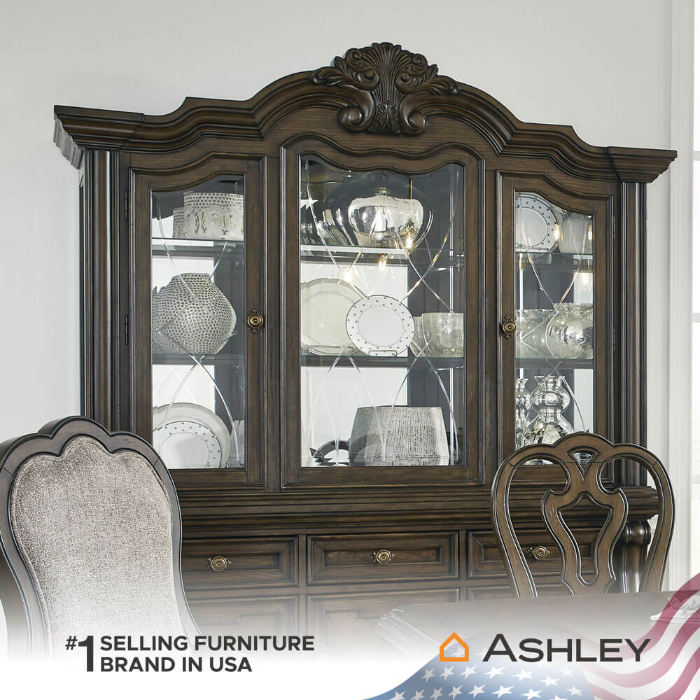 ตู้เตี้ยบานเปิด ASHLEY FURNITURE HOMESTORE รุ่น MAYLEE/181 สีน้ำตาลเข้ม