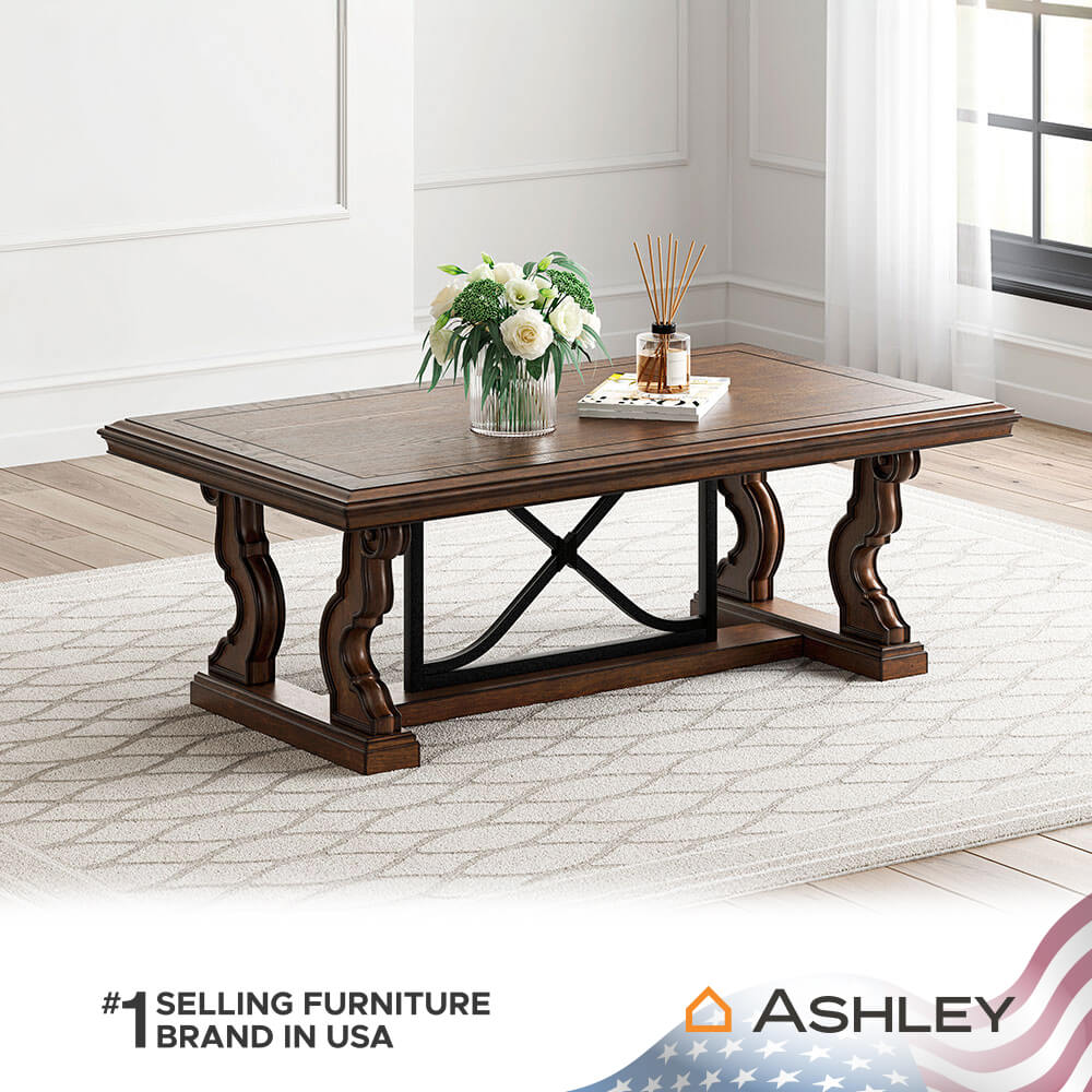 โต๊ะกลาง ASHLEY FURNITURE HOMESTORE รุ่น MAYLEE/142 สีน้ำตาลเข้ม_7