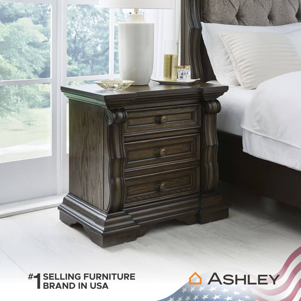 ตู้ข้างเตียง ASHLEY FURNITURE HOMESTORE รุ่น MAYLEE สีน้ำตาลเข้ม_7