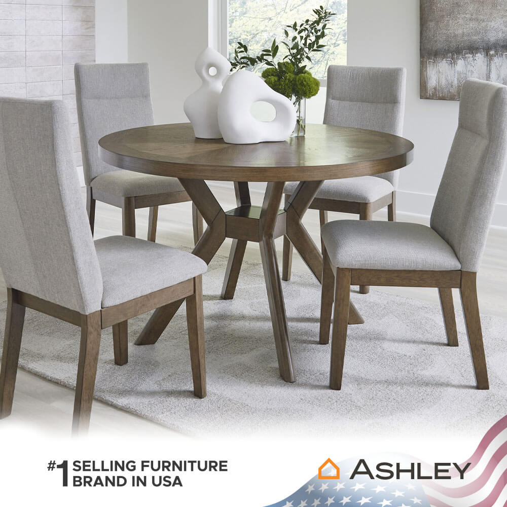 เก้าอี้ทานข้าว ASHLEY FURNITURE HOMESTORE รุ่น ROANHOWE สีเบจ