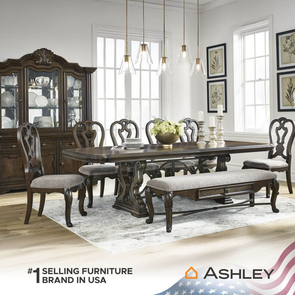 เก้าอี้ทานข้าว ASHLEY FURNITURE HOMESTORE รุ่น MAYLEE/54 สีน้ำตาลเข้ม