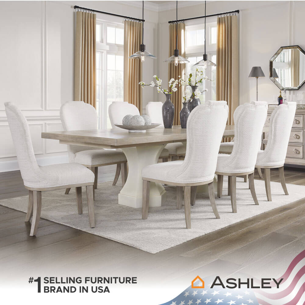 เก้าอี้ทานข้าว ASHLEY FURNITURE HOMESTORE รุ่น JORLAINA สีครีม