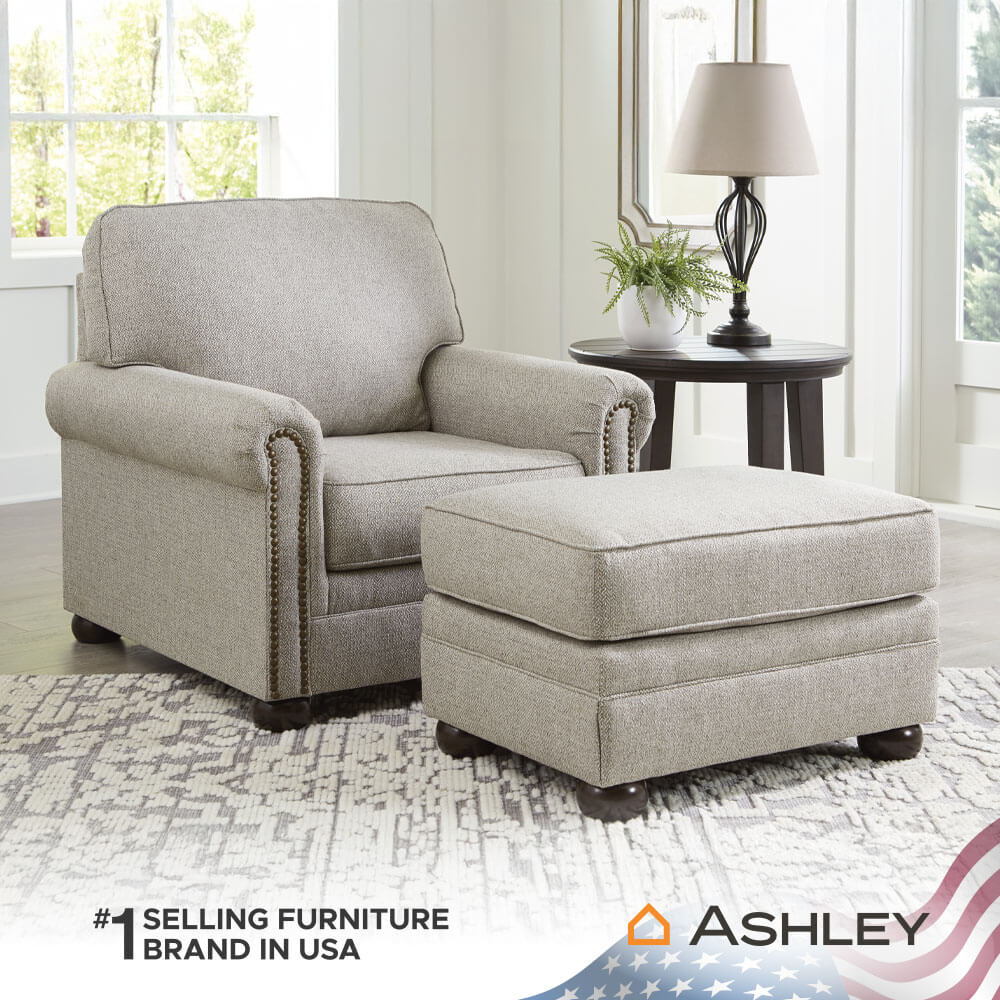 สตูล ASHLEY FURNITURE HOMESTORE รุ่น GAELON สีน้ำตาลอ่อน_7