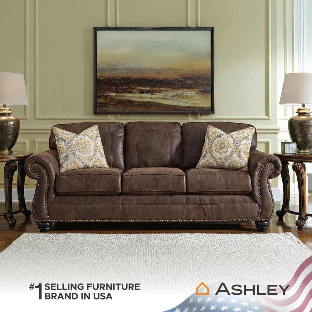 โซฟา 3 ที่นั่ง ASHLEY FURNITURE HOMESTORE รุ่น W80070-O/3 สีน้ำตาลเข้ม