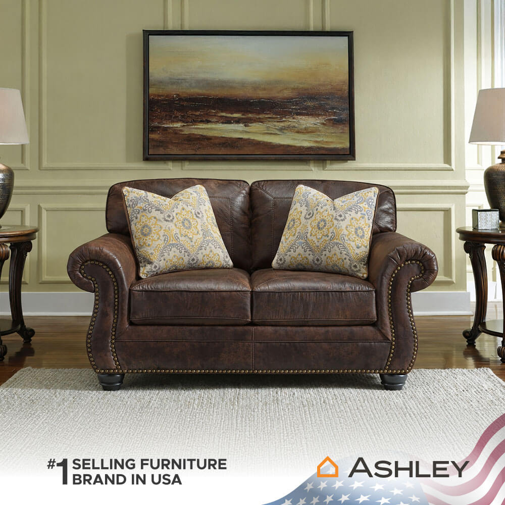 โซฟา 2 ที่นั่ง ASHLEY FURNITURE HOMESTORE รุ่น W80070-O/2 สีน้ำตาลเข้ม