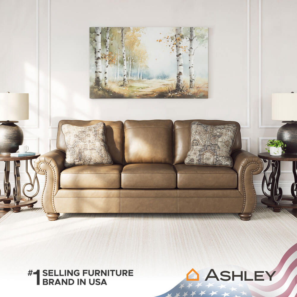 โซฟา 3 ที่นั่ง ASHLEY FURNITURE HOMESTORE รุ่น SHADSBURNE/3 สีน้ำตาล