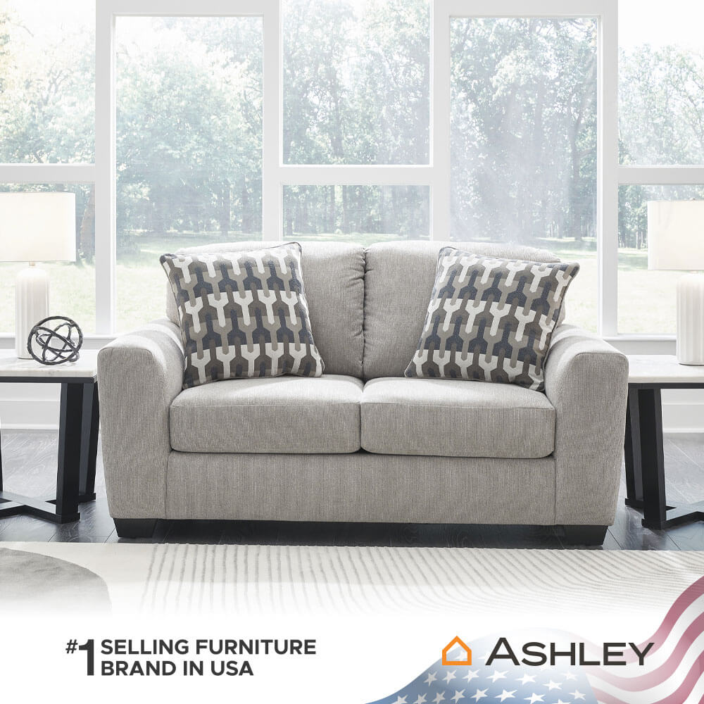 โซฟา 2 ที่นั่ง ASHLEY FURNITURE HOMESTORE รุ่น AVENAL PARK/2 สีเทาอ่อน