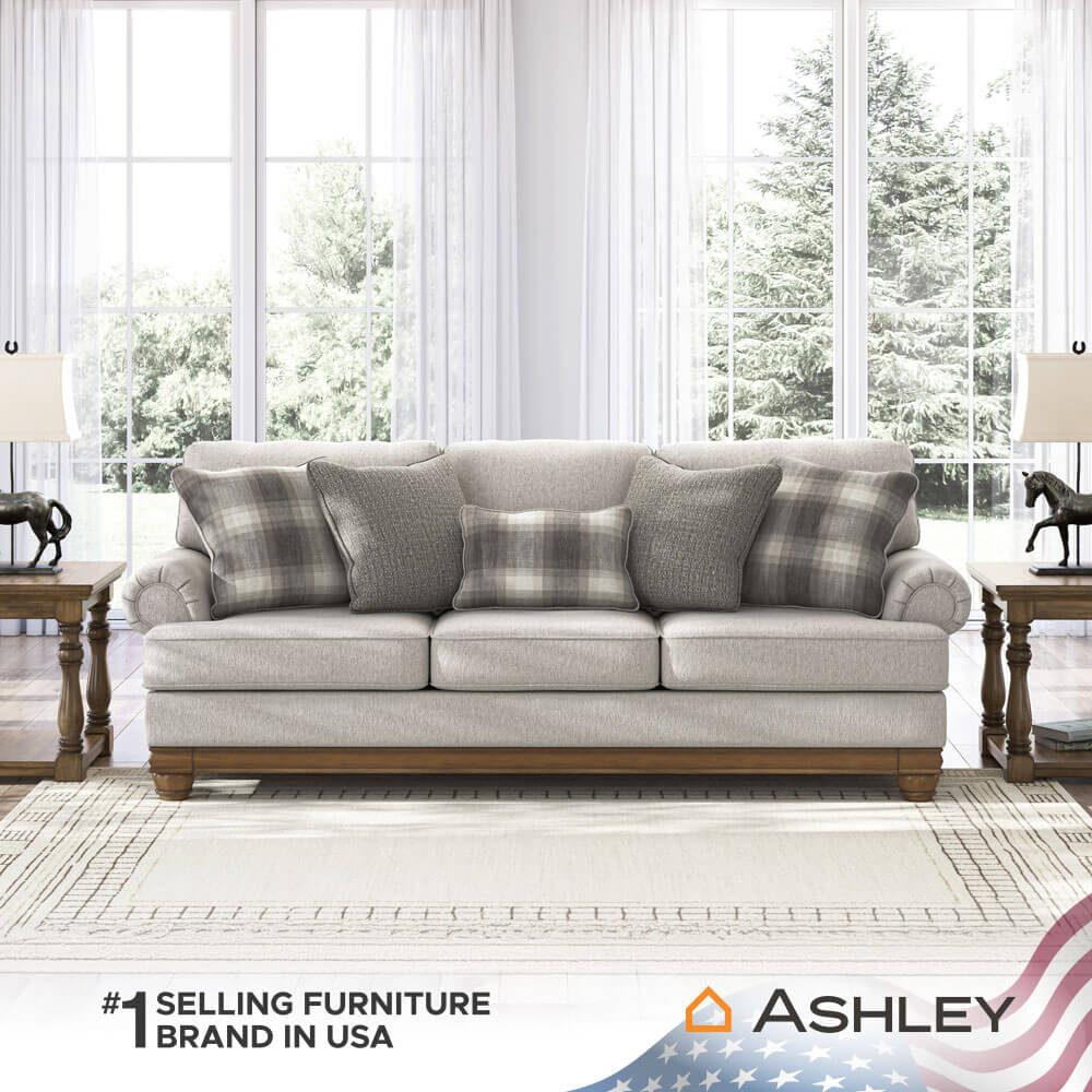 โซฟา 3 ที่นั่ง ASHLEY FURNITURE HOMESTORE รุ่น STOUGHTON/3 สีครีม