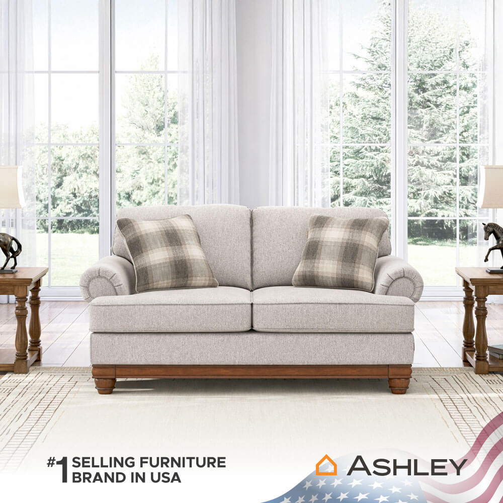 โซฟา 2 ที่นั่ง ASHLEY FURNITURE HOMESTORE รุ่น STOUGHTON/2 สีครีม