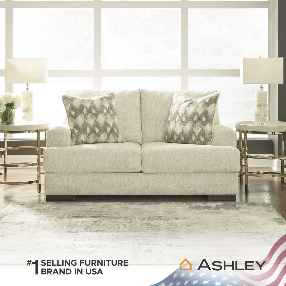 โซฟา 2 ที่นั่ง ASHLEY FURNITURE HOMESTORE รุ่น CARETTI/2 สีครีม