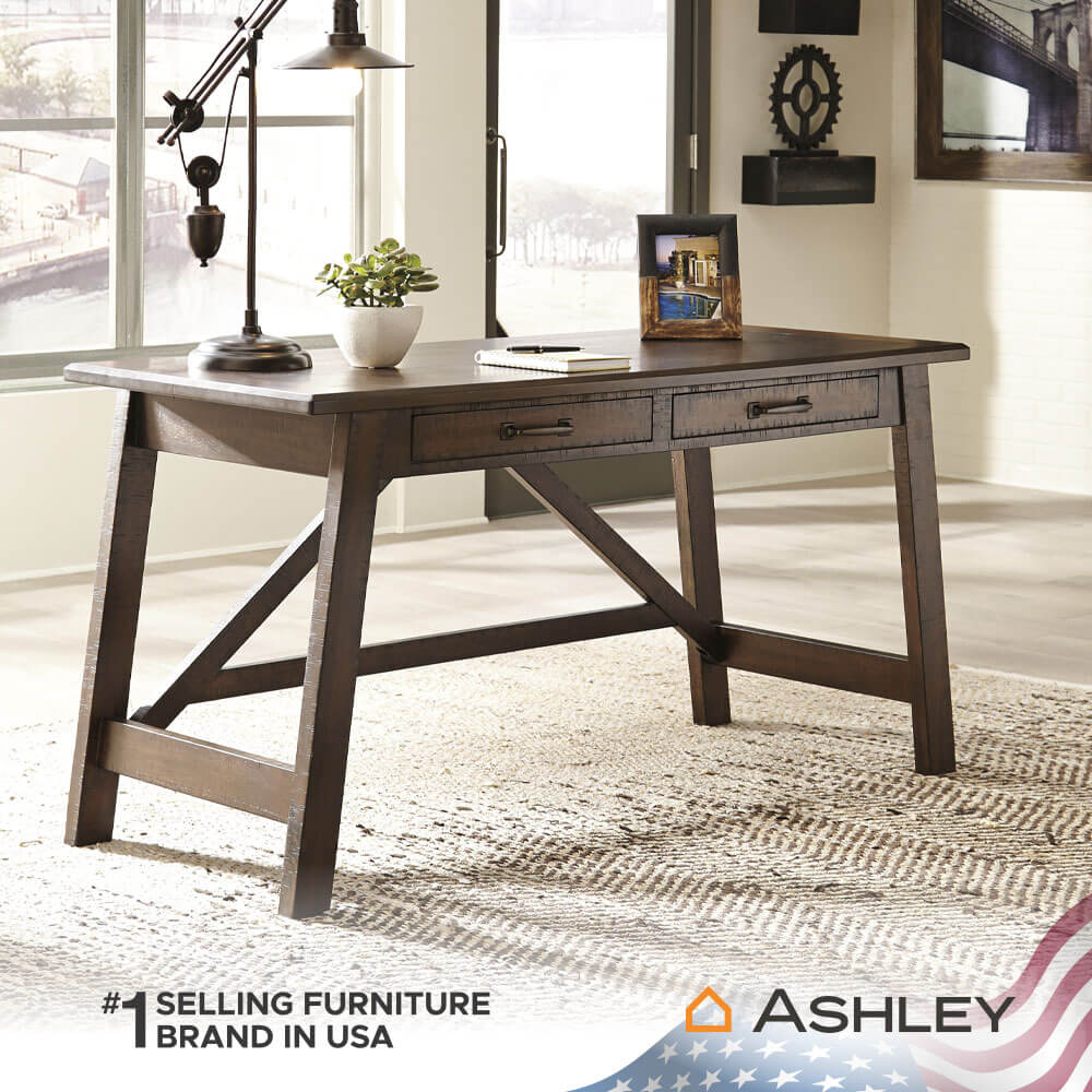 โต๊ะทำงาน ASHLEY FURNITURE HOMESTORE รุ่น BALDRIDGE/152 สีน้ำตาล