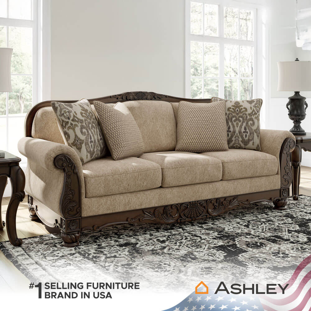 โซฟา 3 ที่นั่ง ASHLEY FURNITURE HOMESTORE รุ่น STANMORE/3 สีน้ำตาล