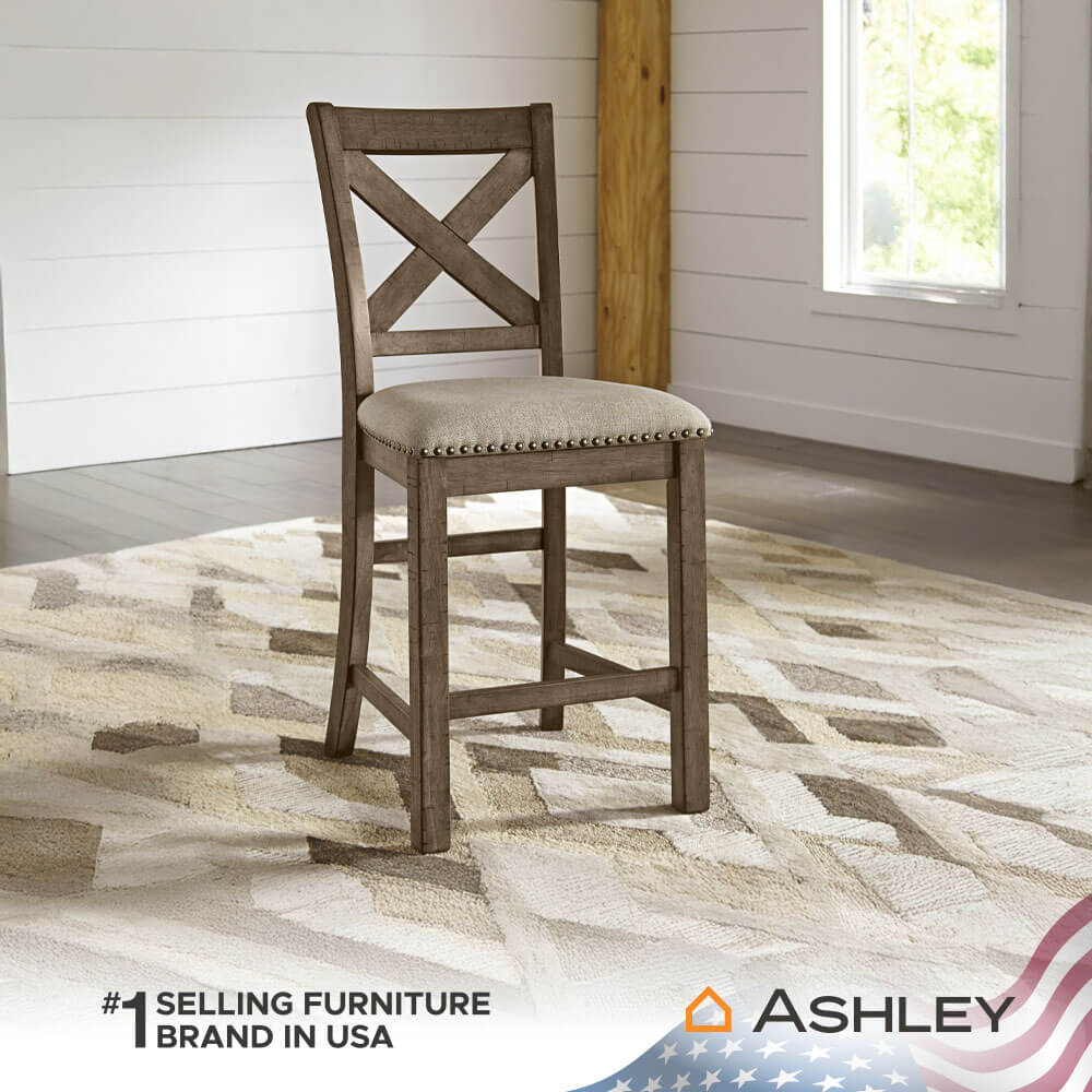เก้าอี้บาร์ ASHLEY FURNITURE HOMESTORE รุ่น MORIVILLE สีเบจ
