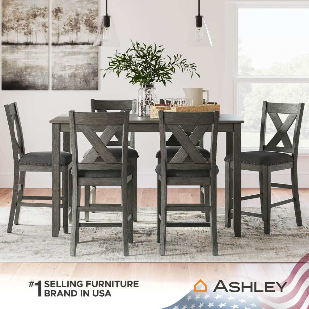 เก้าอี้บาร์ ASHLEY FURNITURE HOMESTORE รุ่น CAITBROOK สีน้ำตาลเข้ม