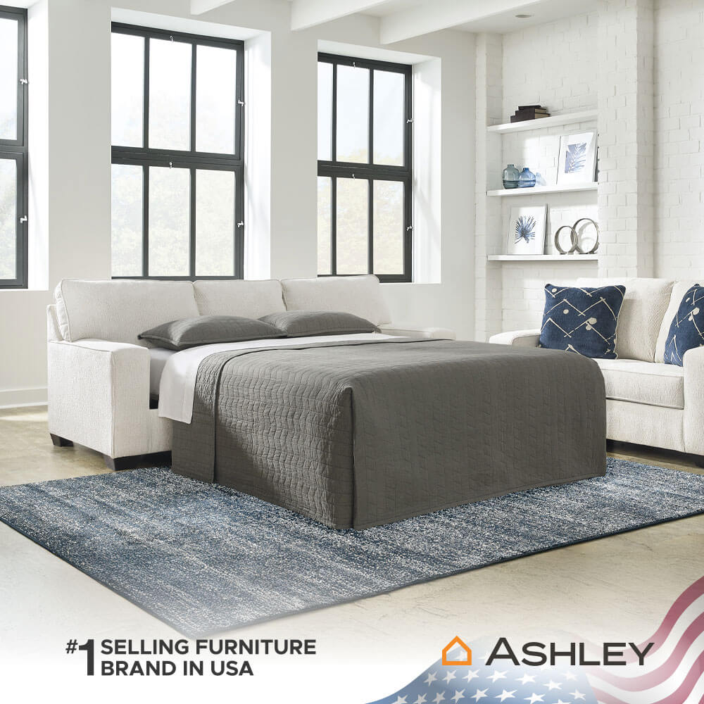 โซฟาเบด 3 ที่นั่ง ASHLEY FURNITURE HOMESTORE รุ่น PADOVA/3 สีโซฟาสีครีม/ขาสีดำ