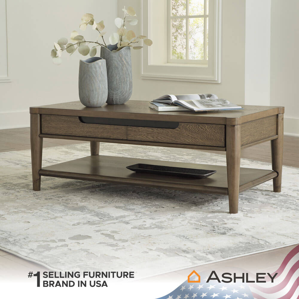 โต๊ะกลาง ASHLEY FURNITURE HOMESTORE รุ่น ROANHOWE/127 สีน้ำตาล