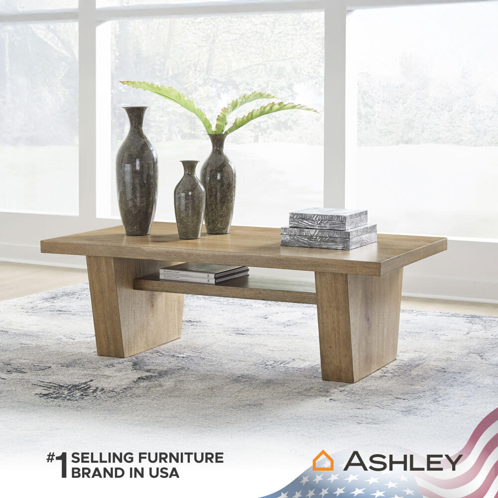 โต๊ะกลาง ASHLEY FURNITURE HOMESTORE รุ่น KRISTILAND/139 สีน้ำตาลอ่อน