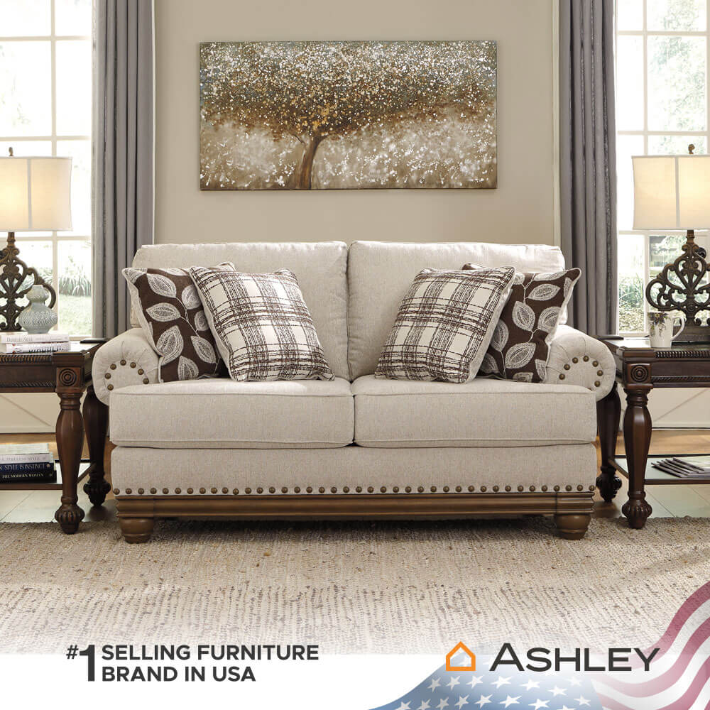 โซฟา 2 ที่นั่ง ASHLEY FURNITURE HOMESTORE รุ่น HARLESON/2 สีครีม