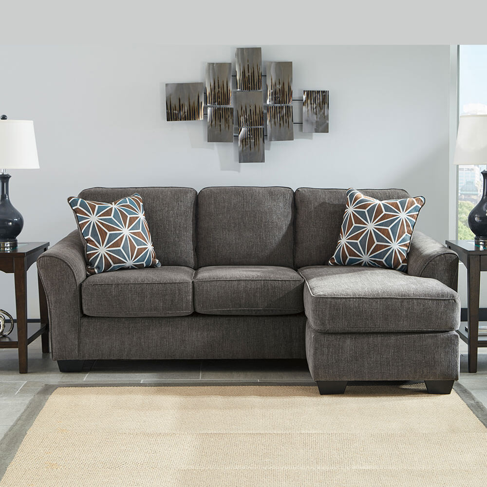โซฟาตัว L ด้านซ้าย-ขวา ASHLEY FURNITURE HOMESTORE รุ่น BRISE/R-L สีเทาเข้ม