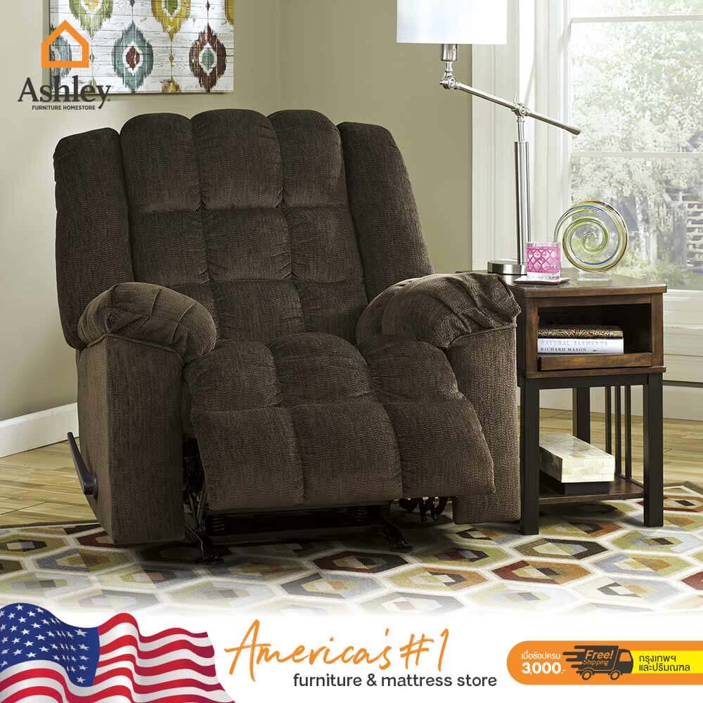 โซฟาปรับเอนนอน 1 ที่นั่ง ASHLEY FURNITURE HOMESTORE รุ่น LUDDEN/1R สีน้ำตาลเข้ม