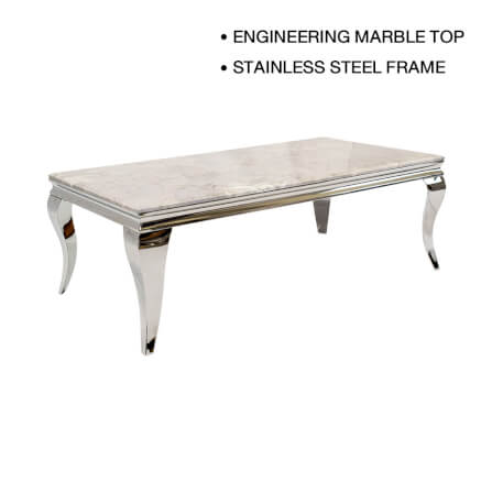 โต๊ะกลาง CHIC REPUBLIC รุ่น SANTIAGO-CH/130 MARBLE สีเทาอ่อน_0