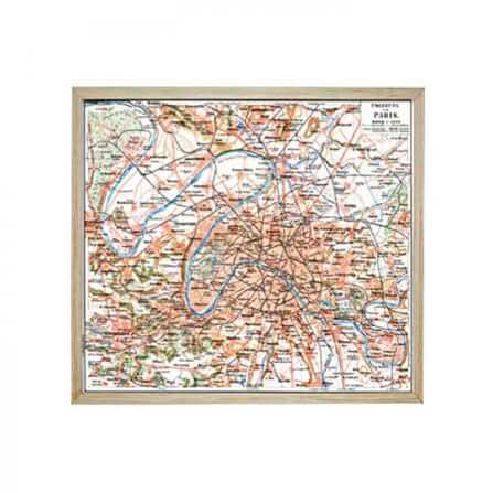 ภาพติดฝาผนัง CHIC REPUBLIC รุ่น GEO-PARIS/45x35 สีไม้ธรรมชาติ_0