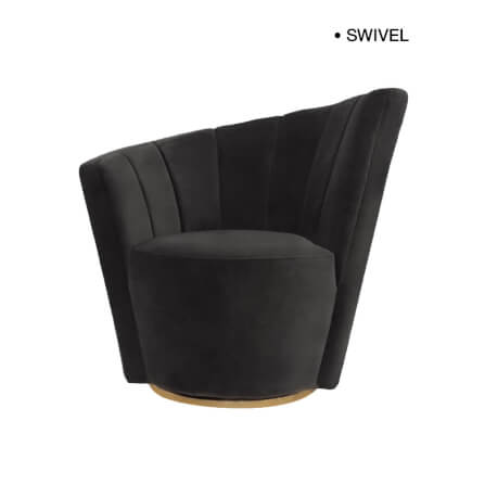 โซฟา 1 ที่นั่งแบบหมุนได้ CHIC REPUBLIC รุ่น ANGELWING/L-1 สีดำ_0