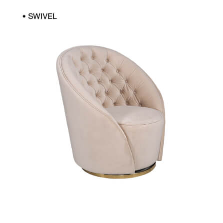 โซฟา 1 ที่นั่งแบบหมุนได้ CHIC REPUBLIC รุ่น BABEN/1 สีครีม_0