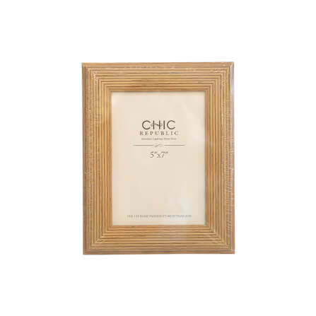 กรอบรูป CHIC REPUBLIC รุ่น SAKE/5x7 สีน้ำตาลอ่อน_0