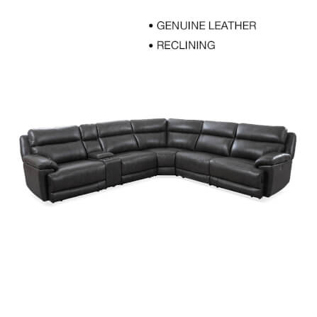 โซฟาปรับเอนนอนเข้ามุม/ปรับไฟฟ้า CHIC REPUBLIC รุ่น HICKORY/RRM-L สีเทา_0