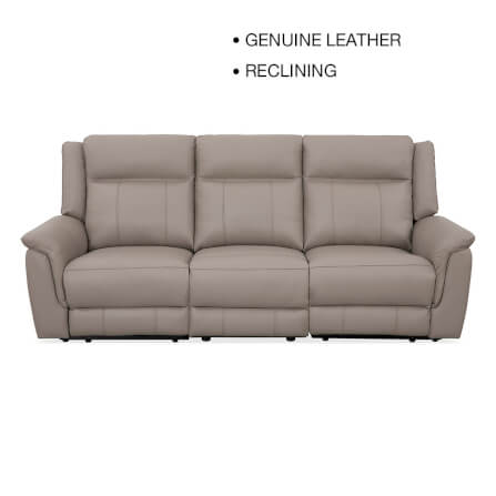 โซฟาปรับเอนนอน 3 ที่นั่ง/ปรับด้วยไฟฟ้า CHIC REPUBLIC รุ่น MILER/3RRM สีครีม_0