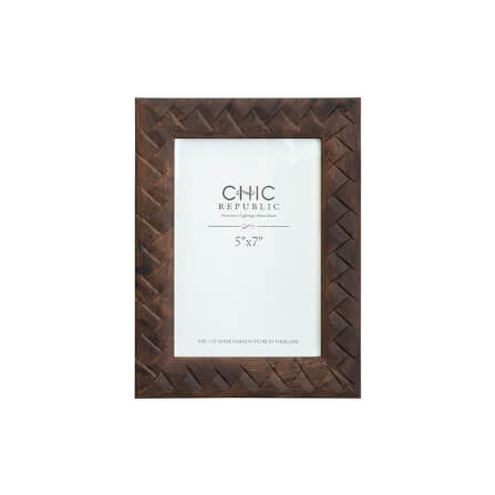 กรอบรูป CHIC REPUBLIC รุ่น BRICE/5×7 สีน้ำตาล_0