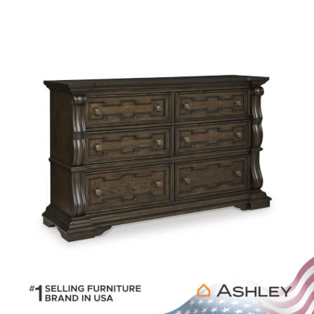 ตู้ลิ้นชัก 6 ลิ้นชัก ASHLEY FURNITURE HOMESTORE รุ่น MAYLEE/181 สีน้ำตาลเข้ม_0