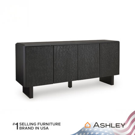 ตู้เตี้ยบานเปิด ASHLEY FURNITURE HOMESTORE รุ่น FARRELMORE/165 สีดำ_0
