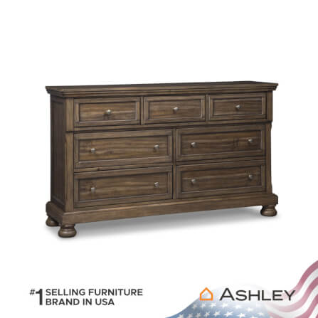 ตู้ลิ้นชัก 7 ลิ้นชัก ASHLEY FURNITURE HOMESTORE รุ่น FLYNNTER/166 สีน้ำตาล_0