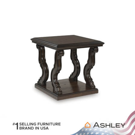 โต๊ะข้าง ASHLEY FURNITURE HOMESTORE รุ่น MAYLEE/70 ขนาด 70 ซม. สีน้ำตาลเข้ม_0