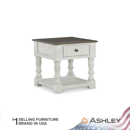 โต๊ะข้าง ASHLEY FURNITURE HOMESTORE รุ่น HAVALANCE/63 สีขาววินเทจ_0