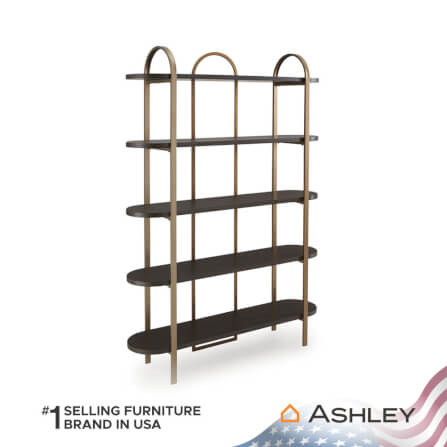 ชั้นวางของโล่ง 5 ชั้น ASHLEY FURNITURE HOMESTORE รุ่น BRENTMOUR สีทองวินเทจ_0