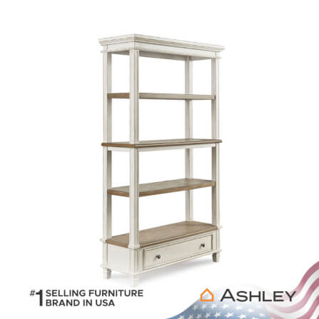 ชั้นวางของโล่ง 4 ชั้น 1 ลิ้นชัก ASHLEY FURNITURE HOMESTORE รุ่น REALYN สีขาววินเทจ_0