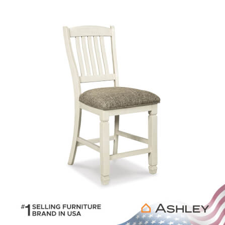 เก้าอี้บาร์ ASHLEY FURNITURE HOMESTORE รุ่น BOLANBURG สีขาววินเทจ_0
