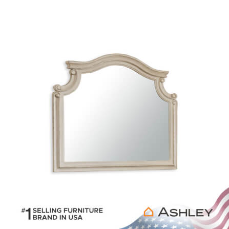 กระจกตั้งโต๊ะ ASHLEY FURNITURE HOMESTORE รุ่น REALYN/111x101 สีขาววินเทจ_0