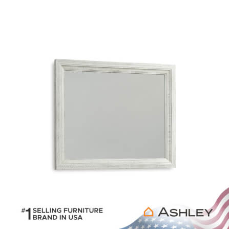 กระจกตั้งโต๊ะ ASHLEY FURNITURE HOMESTORE รุ่น HAVALANCE/101x84 สีขาววินเทจ_0