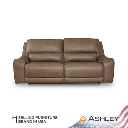 โซฟาปรับเอนนอนไฟฟ้า, 2 ที่นั่ง ASHLEY FURNITURE HOMESTORE รุ่น SILVERBROOKE/2RRM สีน้ำตาล_0