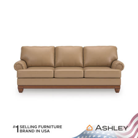 โซฟา 3 ที่นั่ง ASHLEY FURNITURE HOMESTORE รุ่น STOUGHTON-O/3 สีโซฟาสีน้ำตาล/ขาโซฟาสีน้ำตาล_0