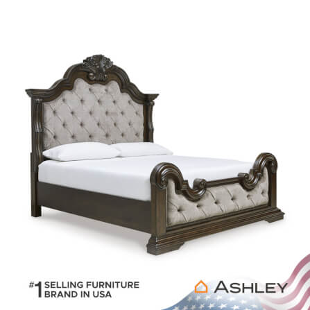 เตียงนอนขนาด 6 ฟุต ASHLEY FURNITURE HOMESTORE รุ่น MAYLEE/180 สีน้ำตาลเข้ม_0