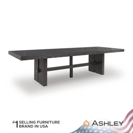โต๊ะอาหาร ปรับขนาดได้ ASHLEY FURNITURE HOMESTORE รุ่น BURKHAUS/223-314 สีน้ำตาลเข้ม_0