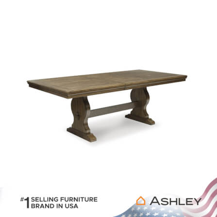โต๊ะอาหาร ปรับขนาดได้ ASHLEY FURNITURE HOMESTORE รุ่น STURLAYNE/172-218 สีน้ำตาล_0