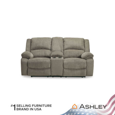 โซฟาปรับเอนไฟฟ้า 2 ที่นั่งพร้อมที่วางแขน ASHLEY FURNITURE HOMESTORE รุ่น DRAYCOLL/2RRM สีน้ำตาลอ่อน_0