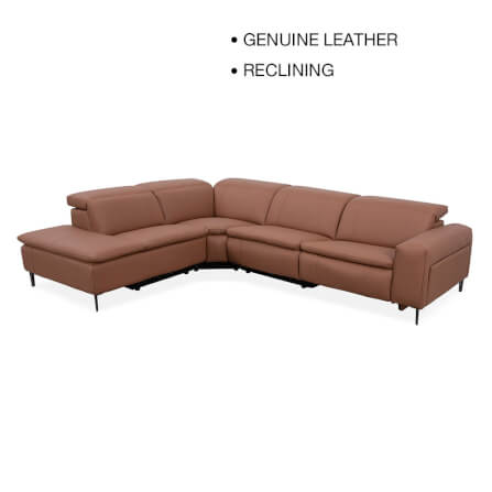 โซฟาปรับเอนนอนเข้ามุมด้านขวา/ไฟฟ้า CHIC REPUBLIC รุ่น CEDAR/RM-R สีน้ำตาล_1